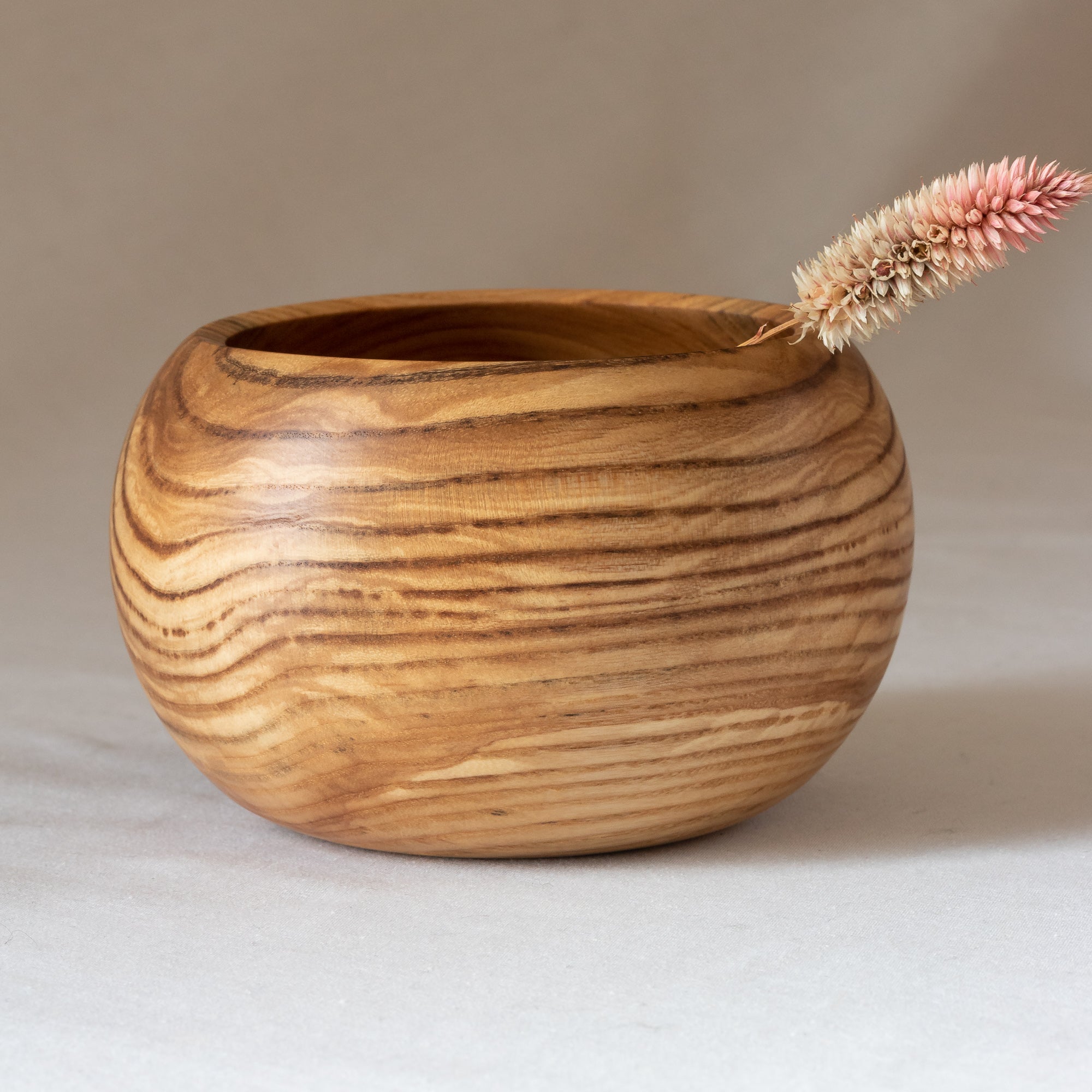 Closed-Form Olive Ash Bowl/Vase