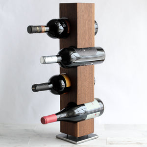 Custom Tabletop Wine Rack from Solid Black Walnut Wood