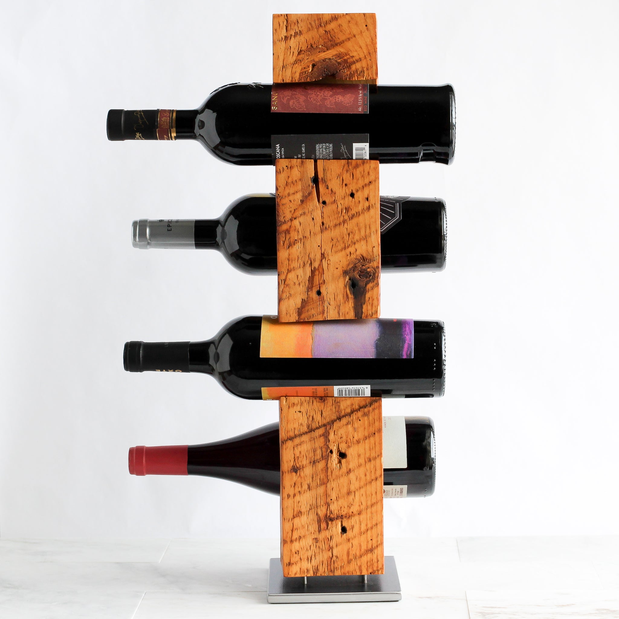 Custom Tabletop Wine Rack from Reclaimed Late-1800s Vermont Barn Wood ...
