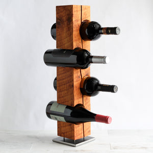 Custom Tabletop Wine Rack from Reclaimed Late-1800s Vermont Barn Wood