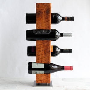 Custom Tabletop Wine Rack from Reclaimed Late-1800s Vermont Barn Wood