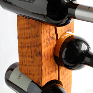 Custom Tabletop Wine Rack from Reclaimed Late-1800s Vermont Barn Wood