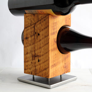 Custom Tabletop Wine Rack from Reclaimed Late-1800s Vermont Barn Wood