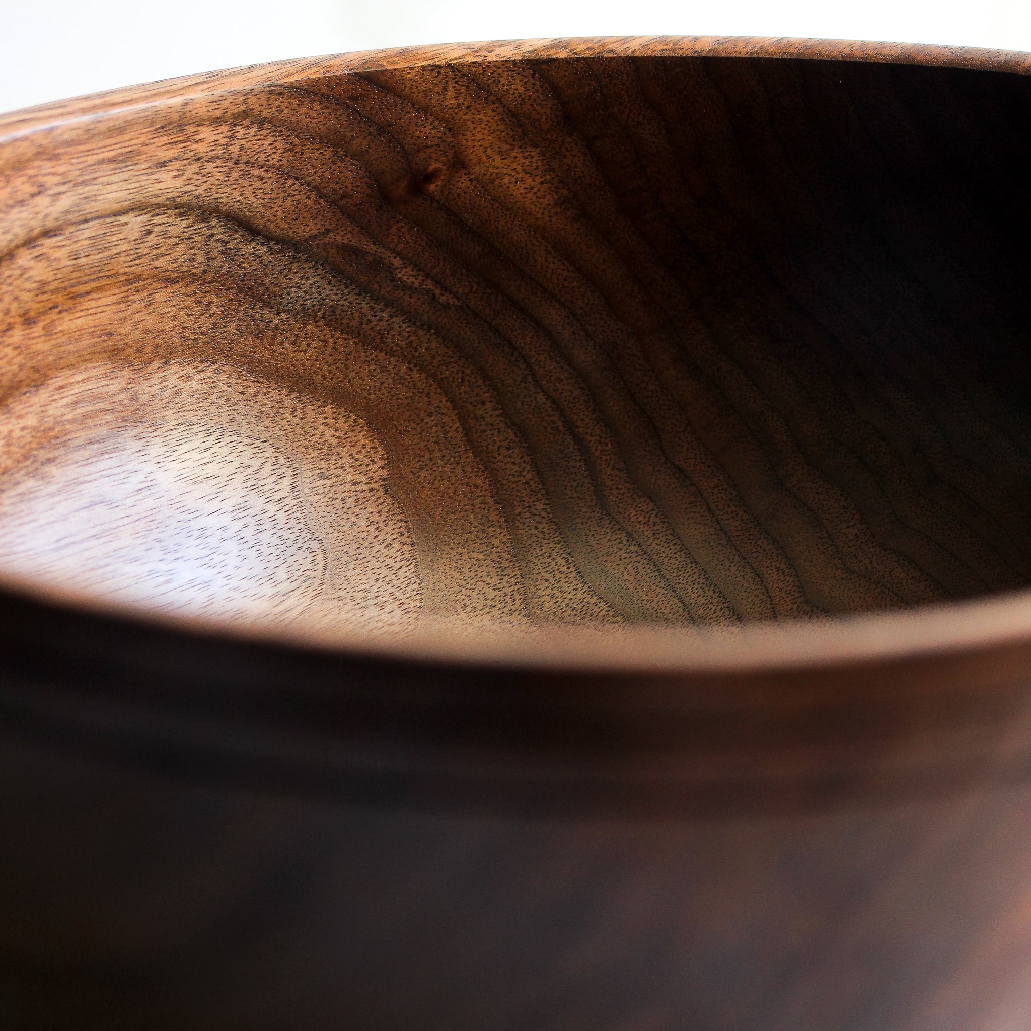 Black Walnut Dough Bowl with Grooved Rim