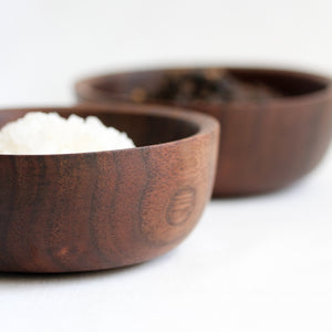 Set of Walnut Spice Bowls