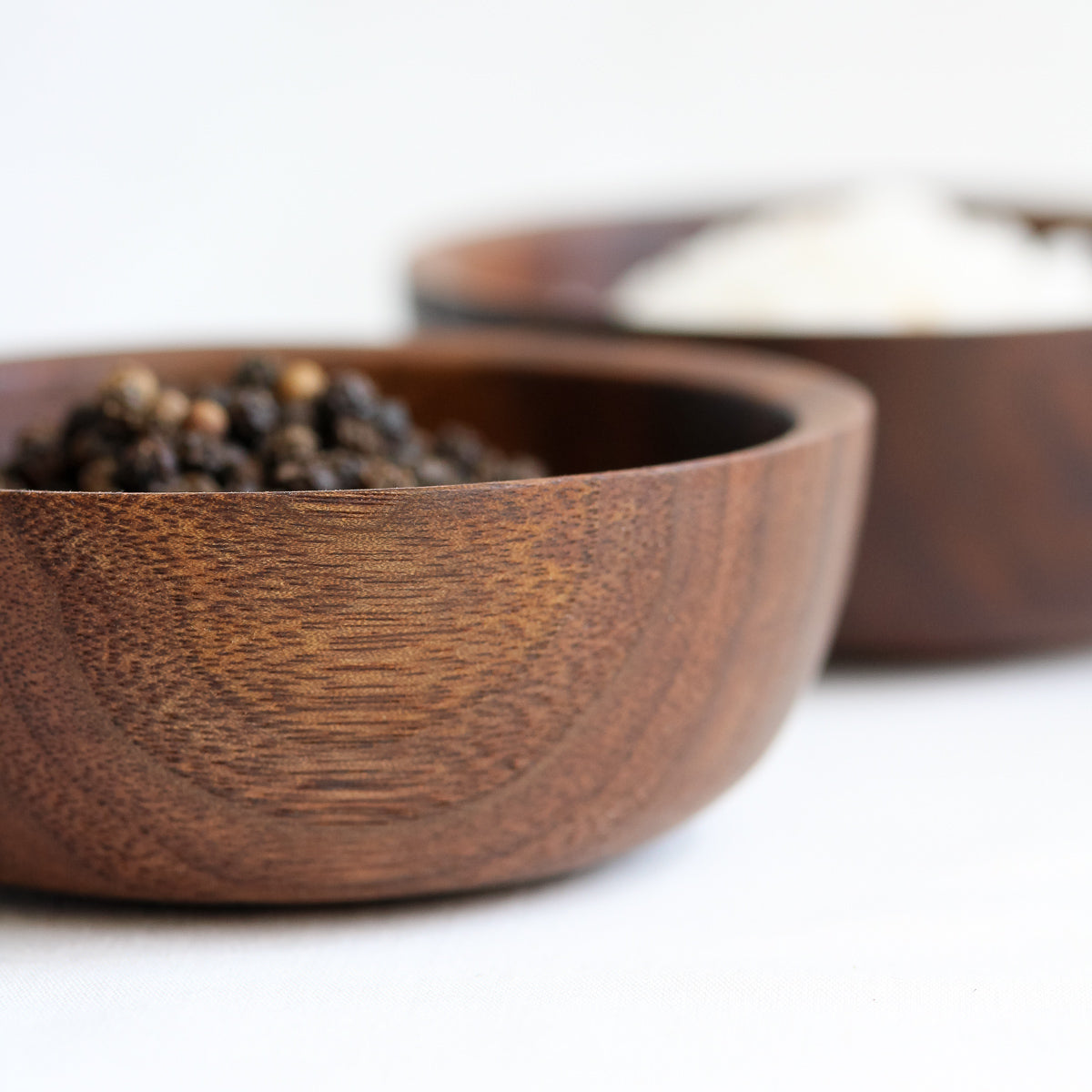 Set of Walnut Spice Bowls