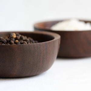 Set of Walnut Spice Bowls