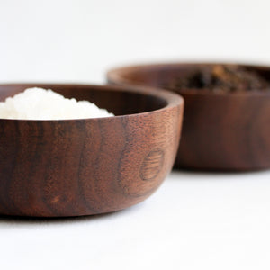 Set of Walnut Spice Bowls