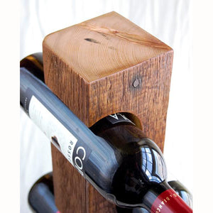 Custom Wine Rack, Reclaimed 1800-1900 Barn Wood, Made-To-Order, "Rough"/"Dark" Wood