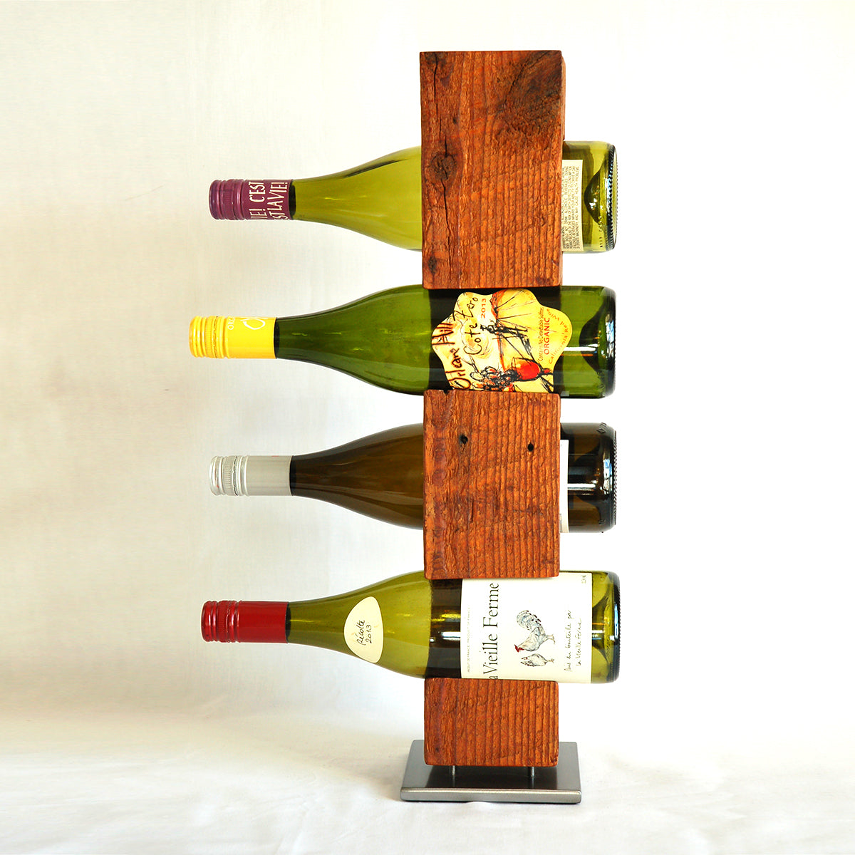 Custom Wine Rack from Reclaimed Late-1800s Vermont Barn Wood