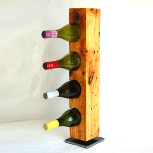 Custom-Made Wine Rack from Reclaimed Late-1800s Vermont Barn Wood