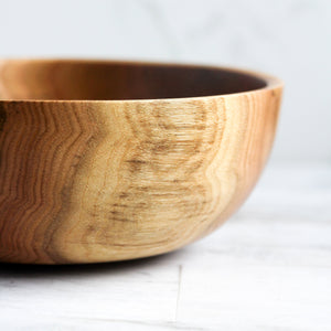 Butternut Wood Bowl, Small Dough Proofing Bowl