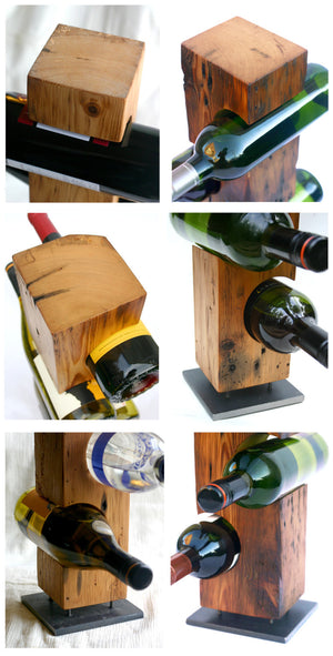 Custom Wine Rack, Reclaimed 1800-1900 Barn Wood, Made-To-Order, "Smooth"/"Light" Wood