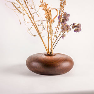 Walnut Ikebana Bud Vase 1